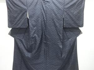 花模様織出し本場泥大島紬着物アンサンブル